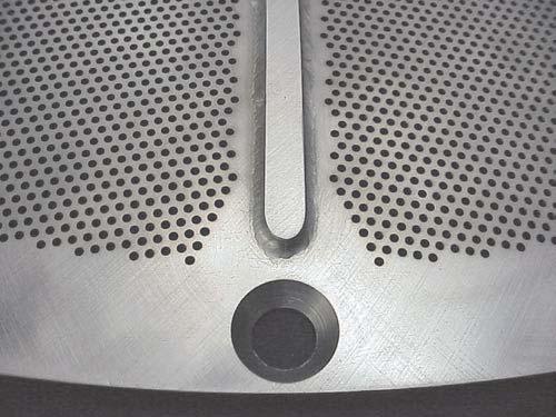 DETAIL VIEW 1 OF TURBO SEPARATOR EXTRACTION PLATE RESTORATION