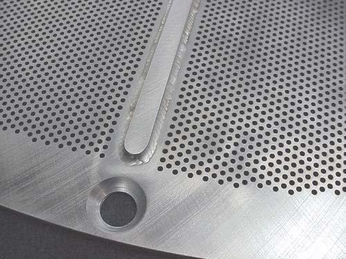 DETAIL VIEW 2 OF TURBO SEPARATOR EXTRACTION PLATE RESTORATION