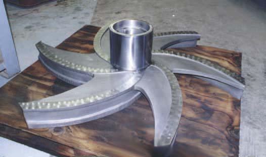 HIGH POWER PULPER ROTOR RESTORATION - USED IN RECYCLE SYSTEM