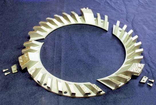 ITEM 1257_SHREDDER ROTOR MANUFACTURED AS TRI-SEGMENTAL SYSTEM SHOWN WITH CUTTER SET_2