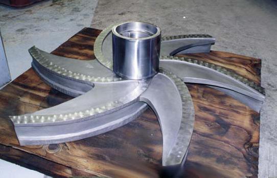 ITEM 1267_PULPER ROTOR REMANUFACTURED WITH EXTENDED HUB FEATURE