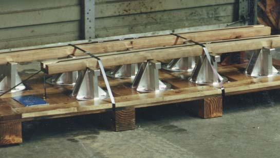 ITEM 1315_SPECIAL CUSTOM VIBRATING SCREEN MOUNTING BRACKETS MFG OF STAINLESS STEEL