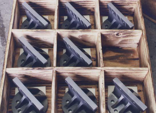 ITEM 1322_SPECIAL CUSTOM VIBRATING SCREEN MOUNTING BRACKETS MFG OF STAINLESS STEEL