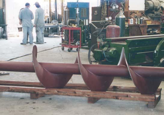 ITEM 1379_SPECIAL CONVEYOR SCREW FABRICATION WITH CRACK RESISTANT METALLURGICAL PROCESS TECHNOLOGY BY MST