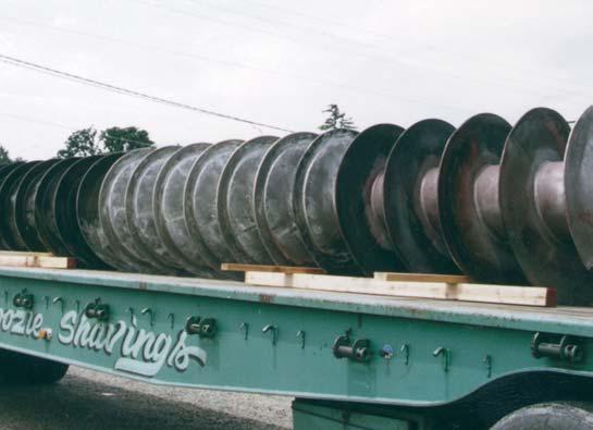 ITEM 1381_LARGE KAMYR SS IMPREGNATOR SCREW REDESIGNED AND REPLACED DRIVE STUBS - REDESIGNED AND REPLACED FAILED CENTER SECTION