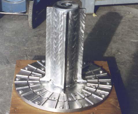 ITEM 1402_HIGH RPM CHLORINE MIXER ROTOR UNITS WERE REDESIGNED TO INCLUDE MIXER BLADES AS INTEGRAL TO ROTOR PRECISION BALANCED