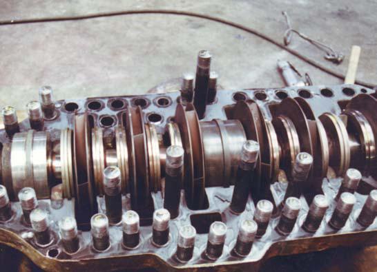 ITEM 1412_SIX STAGE FEED WATER PUMP HOUSING WELD RESTORED BY MST AFTER CATASTROPHIC FAILURE MACHINED AND LINE BORED BY MST