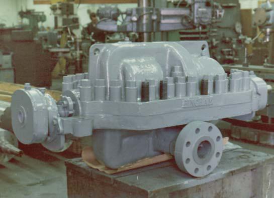 ITEM 1416_ASSEMBLED SIX STAGE FEED WATER PUMP - HOUSING WELDED AND RESTORED BY MST