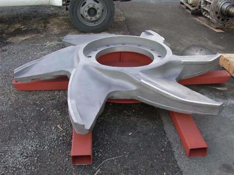 ITEM 1439_VSAP-100 Voith 96 Diameter Rotor REINFORCE WEAK BLADES-RESTORE AND HARDFACING