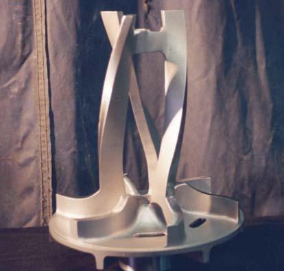 MIXER IMPELLER RESTORE AND UPGRADE MTLS ARE TITANIUM OR SUPER ALLOY PRECISION TWO-PLANE BALANCE_3