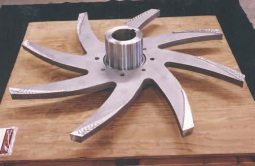 SEPARATOR ROTOR AND HUB FURNISHED MATERIAL