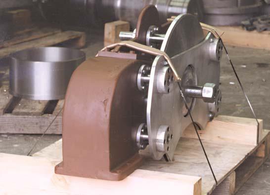 SPECIAL DOUBLE DISC GRINDER AUTOMATIC FEED ATTACHMENT DESIGNED AND MANUFACTURED BY MST
